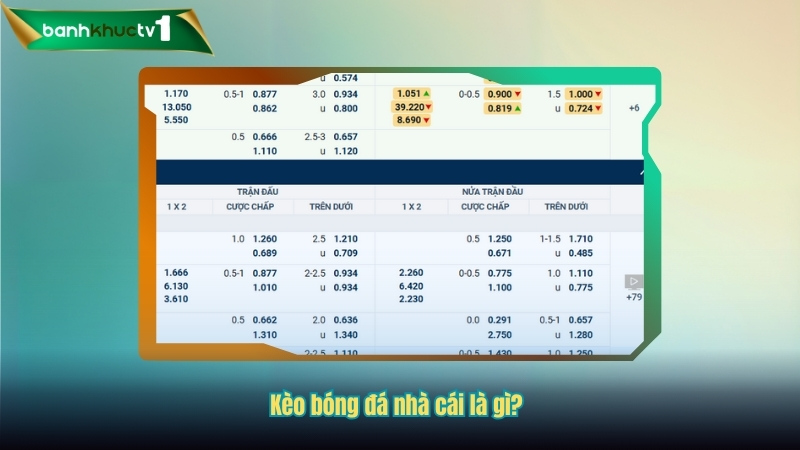Kèo bóng đá nhà cái là gì?